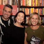 Helena Marinho com Henrique e Eliane Segreto