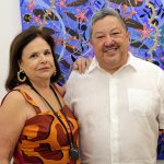 nara roesler e artista geraldo rosales