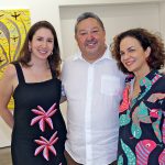Raquel Rodriges, Rosa Moreira e o Artista Geraldo Rosales