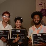 Thayná Soeiro de Oliveira, Christopher de Sousa Freitas e Lorran Salomão - Os tres primeiros vencedores