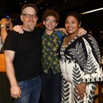 Patrick Milman entre seus pais Pedro Milman e Alma Thomas