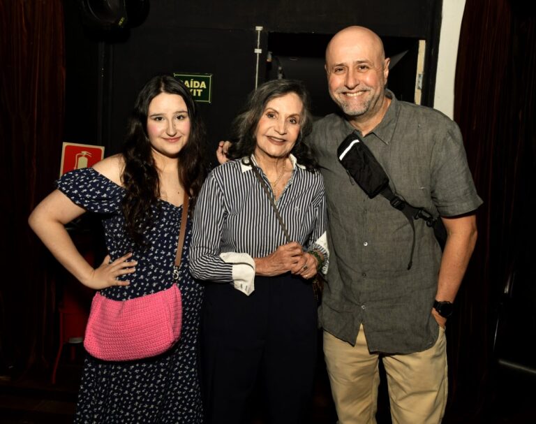 Sofia Mendonça, Rosamaria Murtinho e Mauro Mendonça Filho