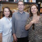 Merval Pereira entre Elza Pereira e Sandra Fernandes