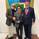 Luiz Dolino, Ana Durães e o embaixador do Brasil em Atenas, Paulo França