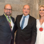 Des. Ricardo Couto, presidente do TJRJ,  entre Luiz Felipe e Isabela Francisco