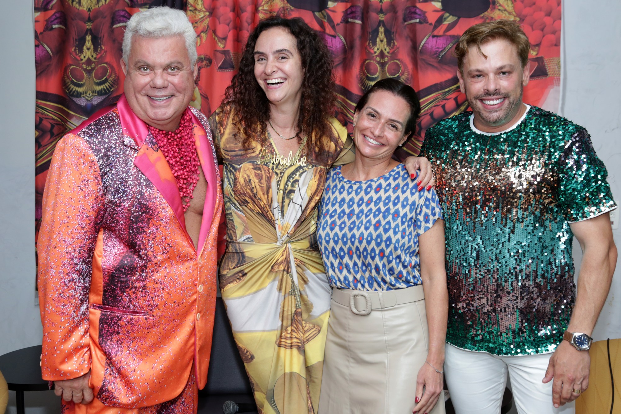 Milton Cunha, Alessa, Roberta Werner e Bruno Chateaubriand