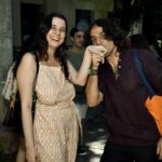 O casal Paula Amparo e Diogo Santos