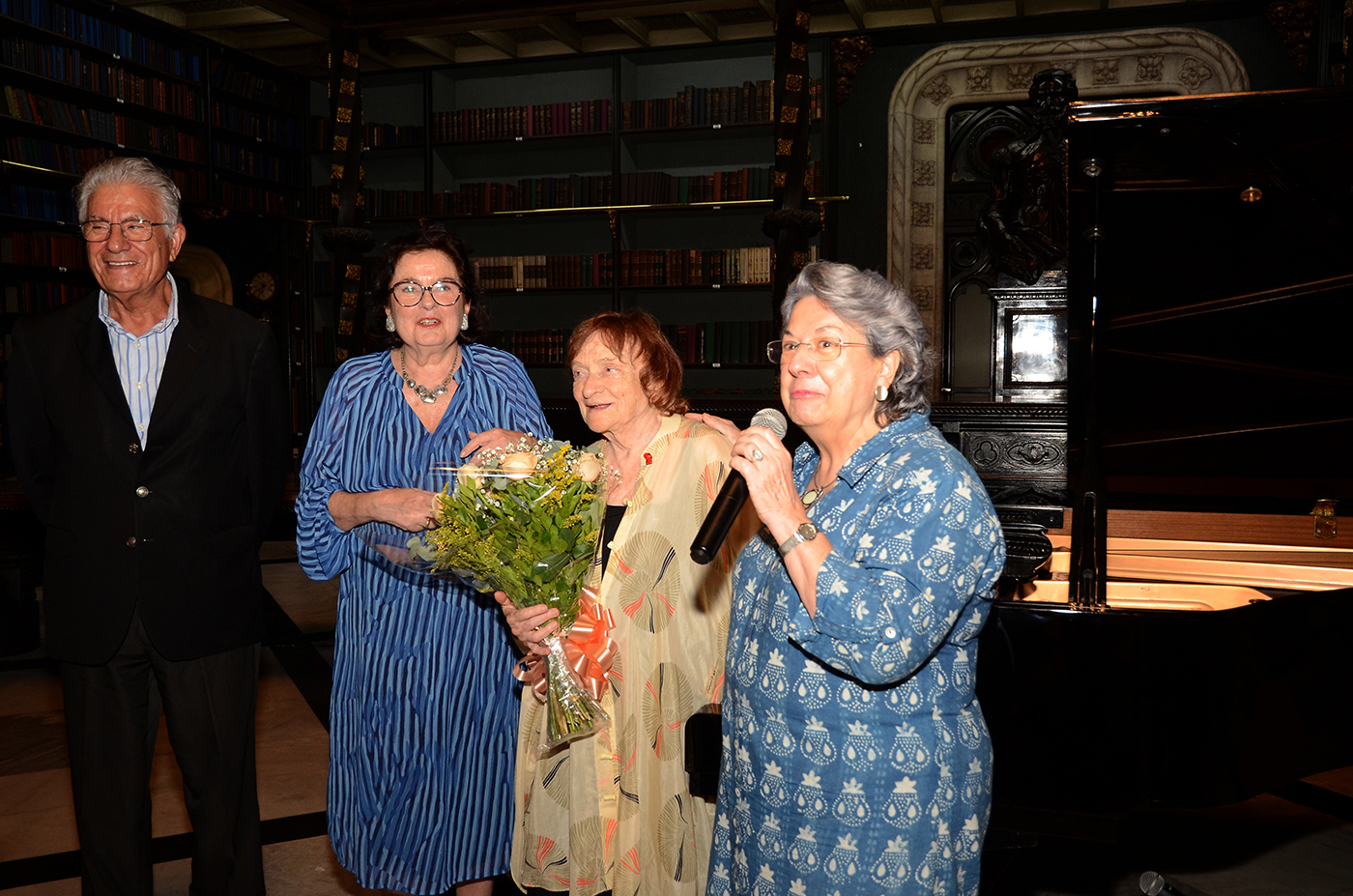 Francisco Gomes da Costa, Monica Xexéo, Clara Sverner e Gilda Santos