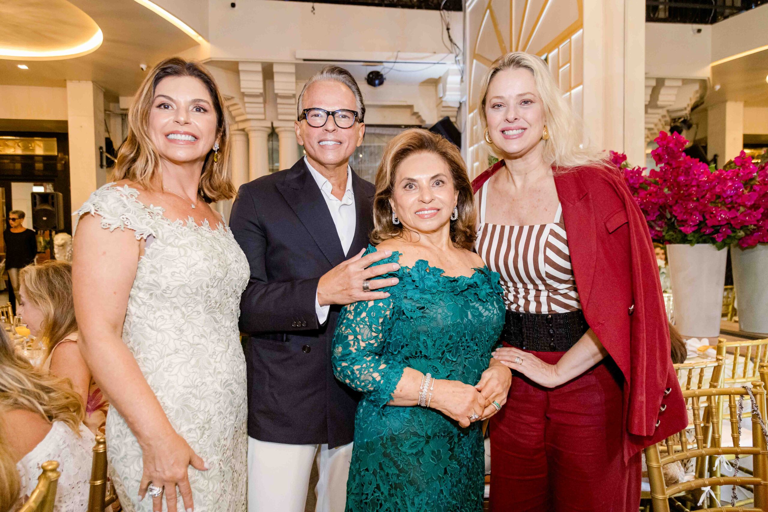 Raquel, Heckel e Cleuba Verri com Georgia Wortmann