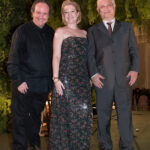 O Rabino Sergio Mergulies, cantora Carla Knijnik e cantor André Nudelman