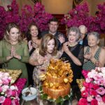 Sylvia de Castro na hora do Parabéns