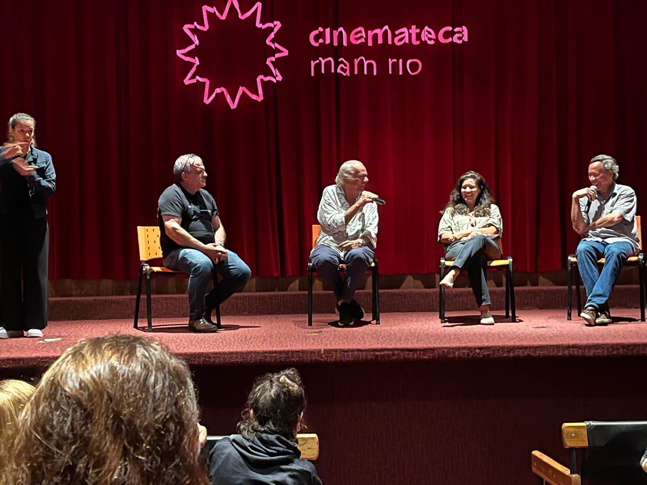 Aarão Marins, Zelito Viana, Denise Miller e Hernani Heffner