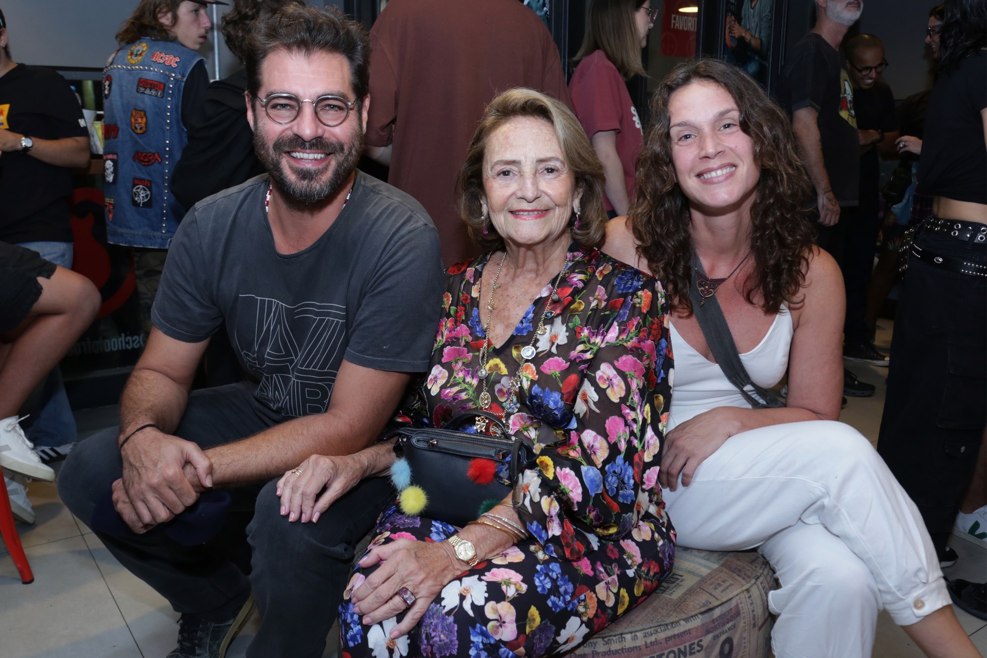 Thiago Lacerda, Lucinha Araújo e Vanessa Loes