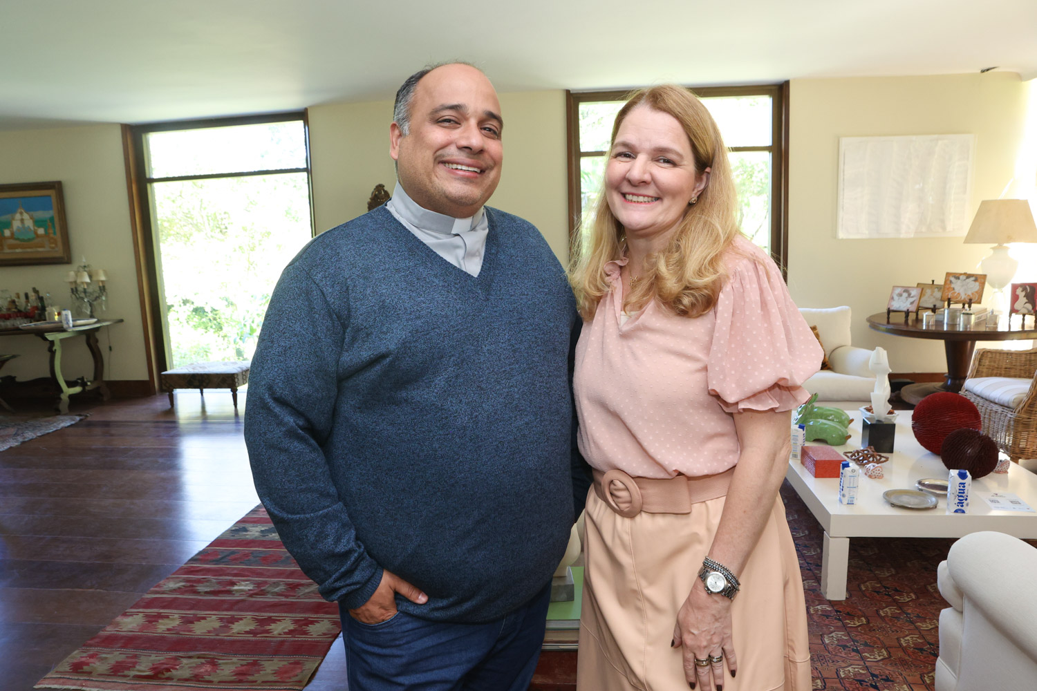 Claudia Jannuzzi e Padre Omar