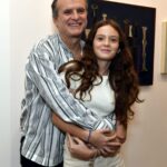 Pedro Buarque e sua filha Violeta