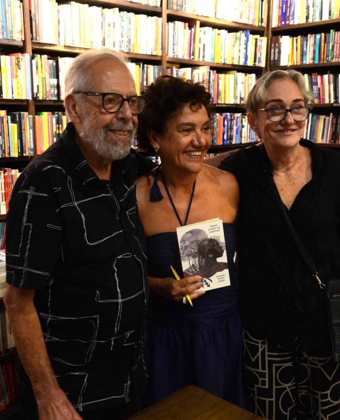 Luiz Áquila e a esposa, Vania Castro  com Adriana