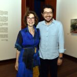 Stella Mariz e o curador Shannon Botelho