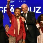 Leci Brandão e Luiz Inácio Lula da Silva