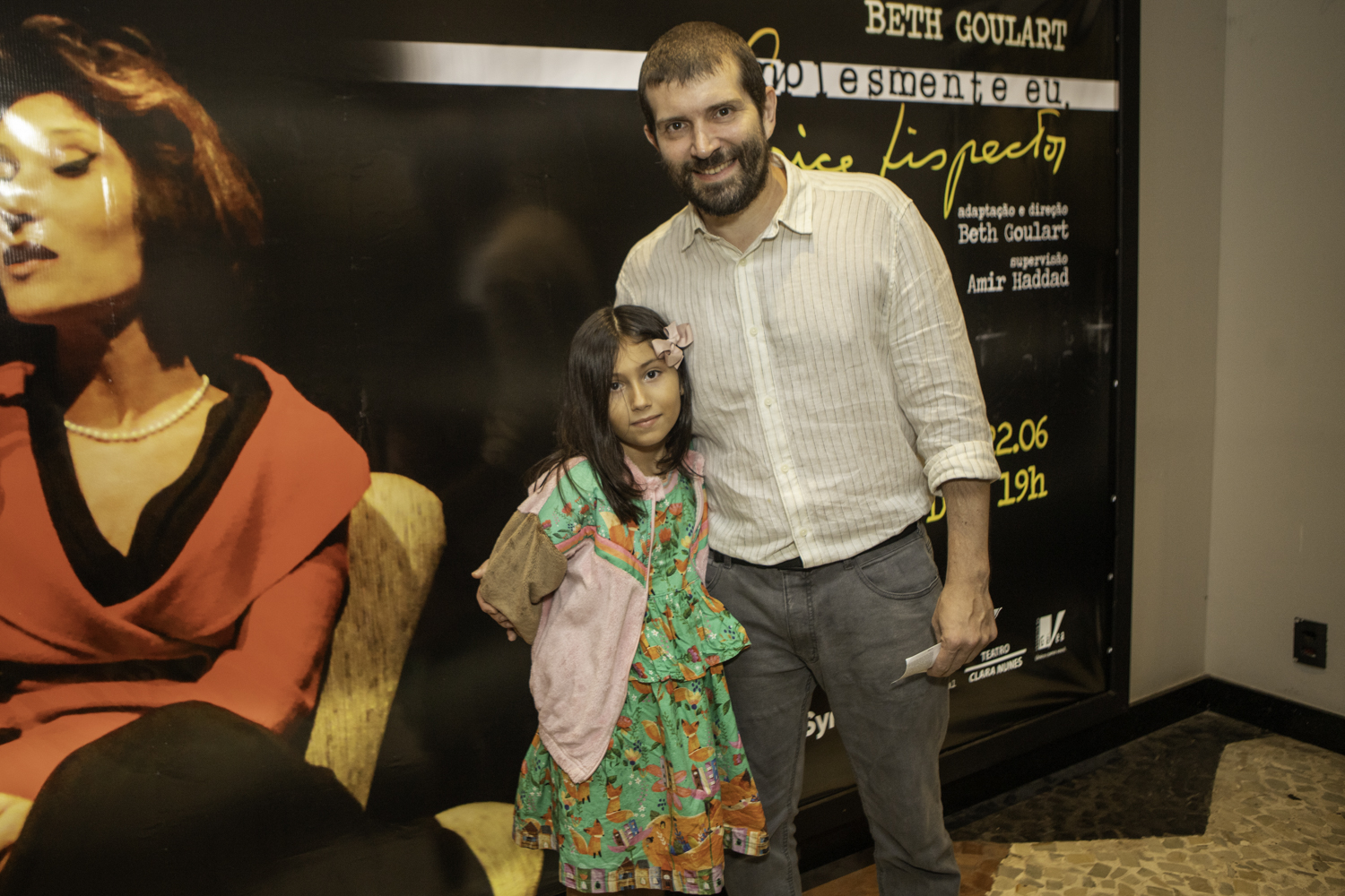 João Gabriel Carneiro e a filha Malu