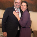 Luiz Felipe Francisco com a filha Carolina Francisco