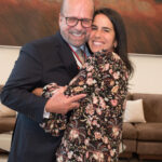 Luiz Felipe Francisco e a filha Beatriz