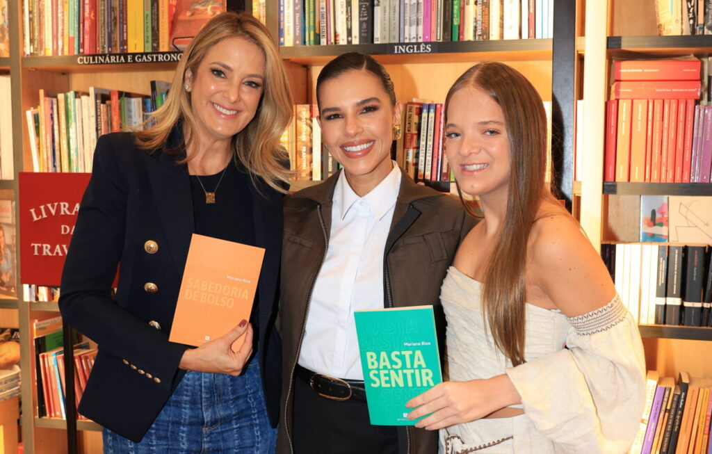 Mariana Rios entre Ticiane Pinheiro e Rafa Justus