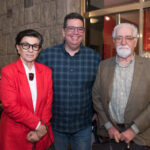 Gustavo Binebojm entre Mary e Celso Lafer