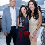 Luis Felipe e Renata Conde com Michelle Dias