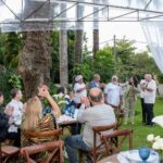 A equipe que trabalhou na festa foi homenageada pela anfitriã durante o evento