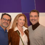 Augusto e Caroline Simas com Mauro Saraiva