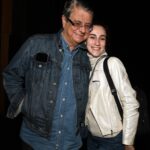 Flavio Marinho e sua afilhada Pietra Baraldi