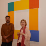 Felipe Scovino com a artista Renata Tassinari