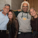 Bob Cardim, Christianne e Jorge Espírito Santo com Carla Moura