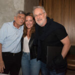 Bob Cardim com Alessandra e Samuel Goldstein