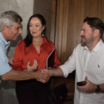 Bob Cardim com Lydiane Leal e Thiago Silveira