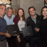 Bob Cardim entre Nelson, Laura, Almir e Livia Sabrosa