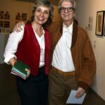 A curadora Fabíola Notari e Paulo Sergio Duarte