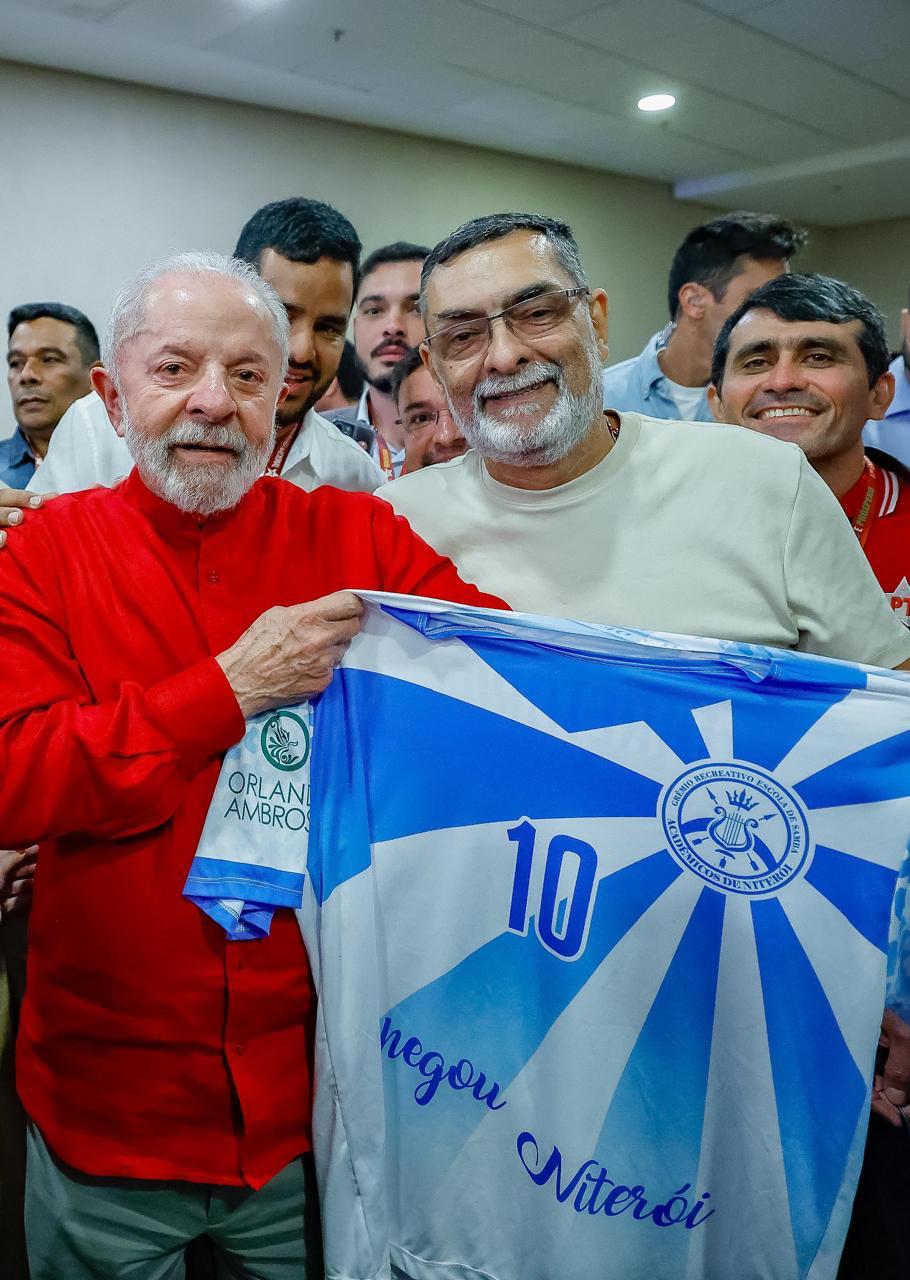 Lula e Anderson Pipico - Foto Ricardo Stuckert