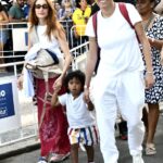 Maria Gadú sua filha Alice e sua parceira Ana Paula Popi