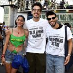 Carol Castro, João Vicente de Castro e Bruno Fagundes