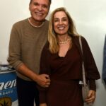 O casal Ricardo Leão e Astrid Guimarães