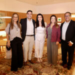 Leandro Boucas, Flávia Mendes, Paulo Tadeu, Luciana Dias e Claudia Infante