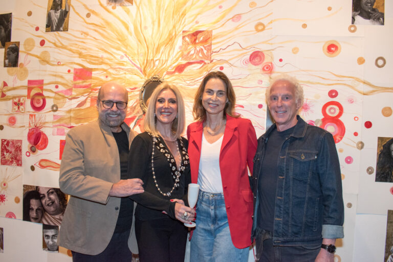 Luiz Felipe e Isabela Francisco com Silvia Pfeifer e Edson Pinto