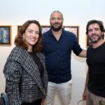 Rafael Damasceno entre Edu Monteiro e Ana Coutinho