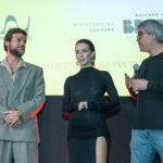 EMÍLIO DANTAS, MARJORIE ESTIANO E RICARDO WADDINGTON