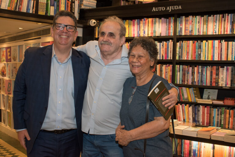 Gustavo Binenbojm com Ancelmo Gois e Tina