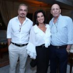 Ana Tamoyo entre Joao Belloc e Cassio Saud