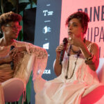 As atrizes Thalma de Freitas e Vilma Melo