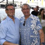 Padre Celso Anunciação e o presidente da Transpetro Sergio Bacci