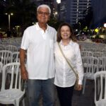 O diretor Ginaldo de Souza e Tessy Callado